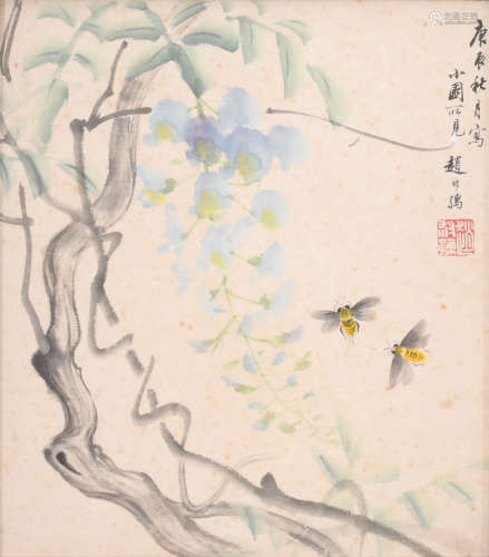 赵叔孺 (1874-1945) 花卉蜜蜂