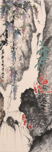 娄师白 (1918-2010) 紫藤瀑布