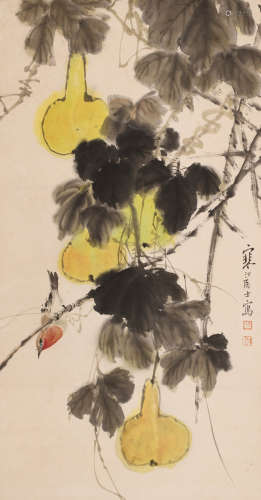 江寒汀 (1904-1963) 葫芦小鸟