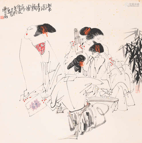 王西京 (b.1946) 梨园春韵