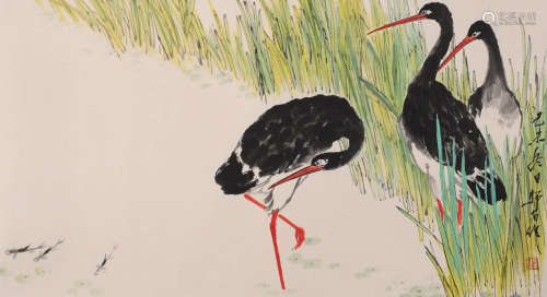 娄师白 (1918-2010) 花鸟