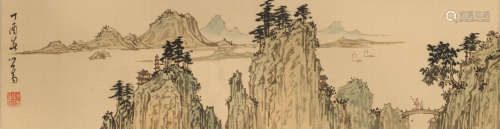 溥儒 (1896-1963) 江山帆影
