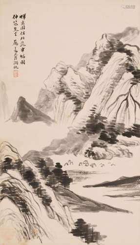 吴湖帆 (1894-1968) 云秀山色
