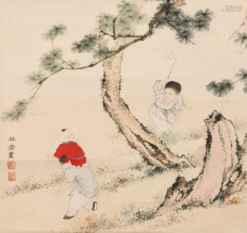 陈林斋 (1912-1999) 婴戏图