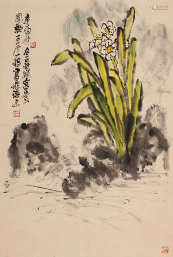 王个簃 (1897-1988) 水仙图