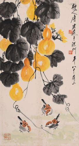 唐云 (1910-1993) 福禄图