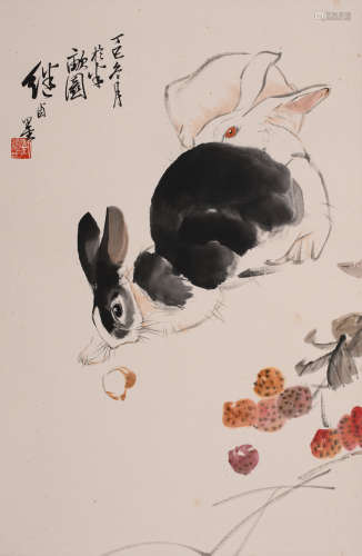 刘继卣 (1918-1983) 双兔