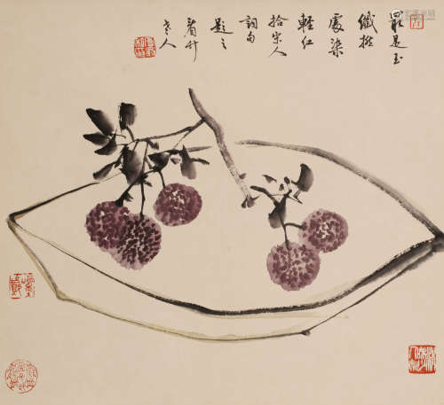 沙曼翁 (1916-2001) 蔬果图