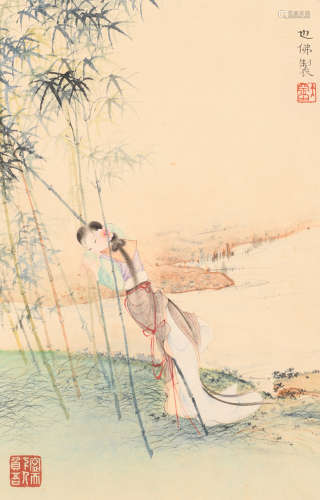 胡也佛 (1908-1980) 仕女