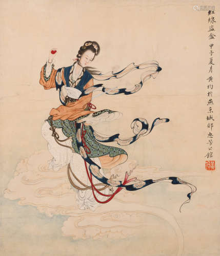 黄均 (1775-1850) 天女散花