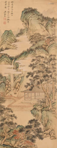吴琴木 (1894-1953) 观瀑图