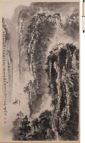 劉寶純 巫山峽 設色紙本
