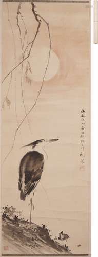蘇臥農 鳥図 設色紙本