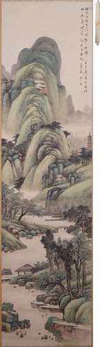 趙夢蘇 山水 設色紙本