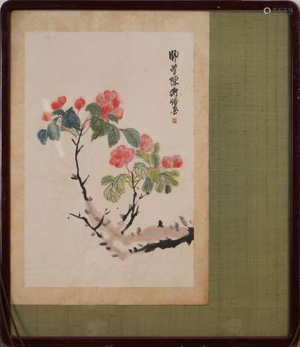 陳師曾 花卉 設色紙本