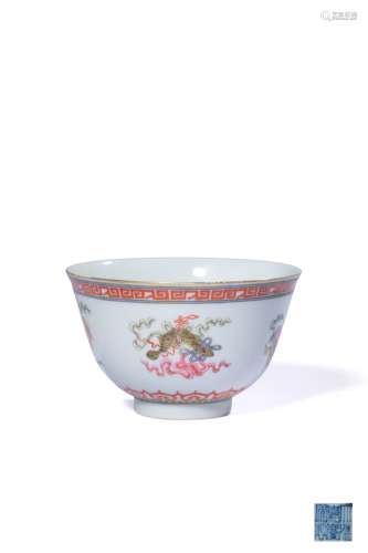 A FAMILLE-ROSE BOWL,MARK AND PERIOD OF JIAQING