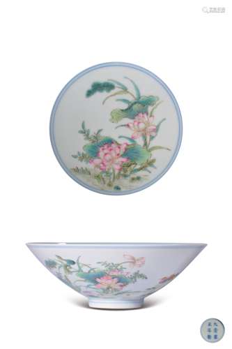 A YANGCAI BOWL,MARK AND PERIOD OF YONGZHENG