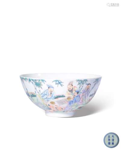 A FAMILLE-ROSE BOWL,MARK AND PERIOD OF YONGZHENG