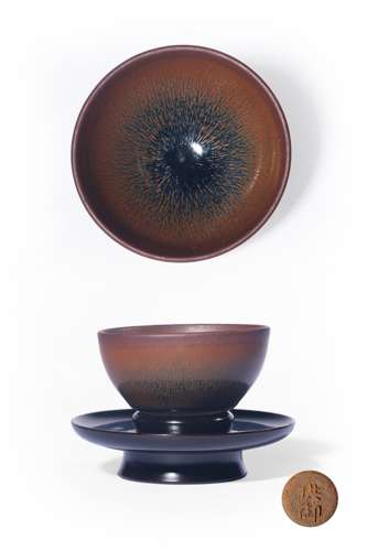 A JIANYAO SILVER TEMMOKU TEA BOWL，SONG DYNASTY