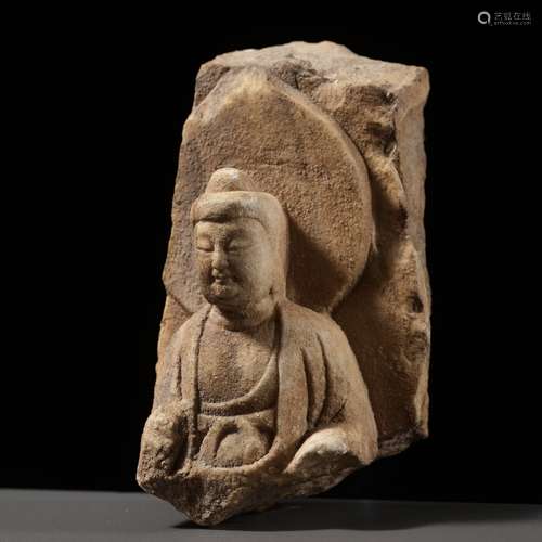 A MARBLE STELE FRAGMENT OF THE BUDDHA, EASTERN WEI DYNASTY