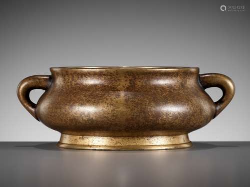 A BRONZE CENSER, YUTANG ZHENWAN MARK, EARLY QING DYNASTY