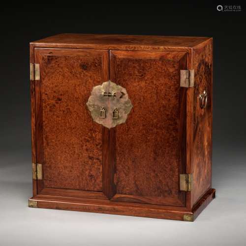 A LARGE HUANGHUALI APOTHECARY CABINET (YAOGUI) WITH FOURTEEN...