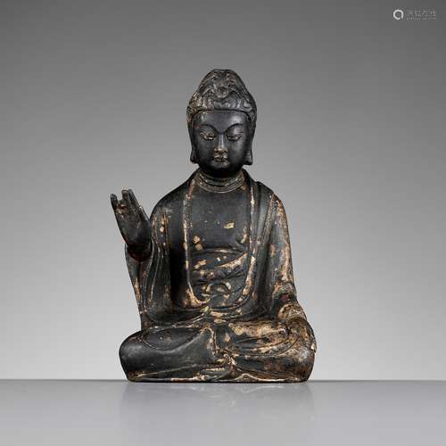 A BRONZE FIGURE OF A BUDDHA, CHINA, FIVE DYNASTIES - NORTHER...