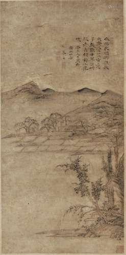 金玉冈(1711-1773) 牧唱樵歌 1763年作 设色纸本 立轴