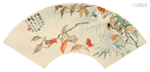 陆恢［1851-1920］ 枫叶良禽
