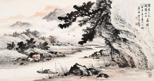 黄君璧［1898-1991］ 春溪图