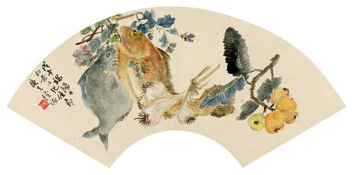 陆恢［1851-1920］ 端阳佳果图