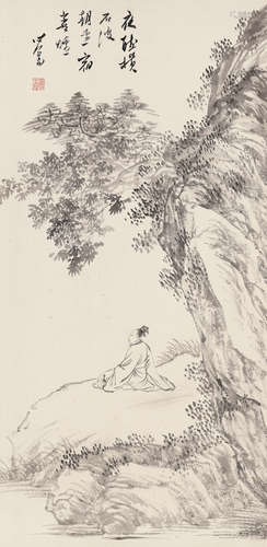 溥儒［1896-1963］ 鲍照诗意图