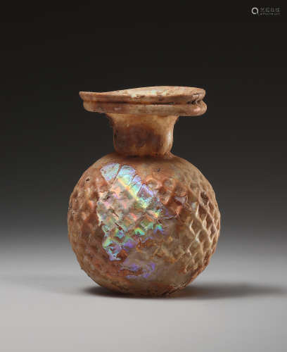 A ROMAN HONEYCOMB GLASS SPRINKLER  一个罗马蜂窝玻璃喷壶