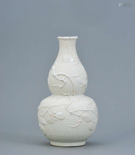 清 珠地瓜瓞紋葫蘆瓶