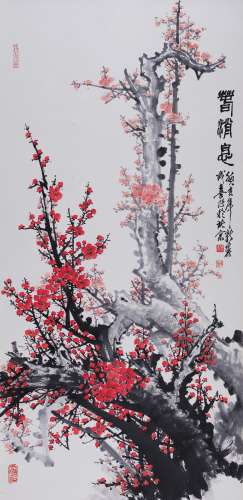 王成喜(b.1940) 春消息 1983年作 设色纸本 立轴