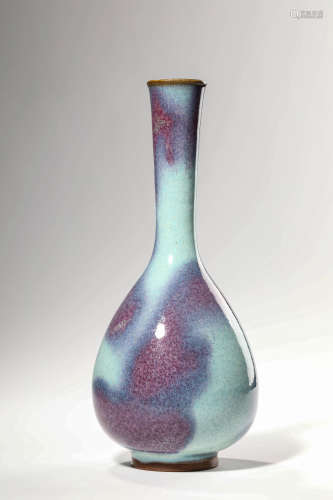 A Jun Ware Long-Neck Vase