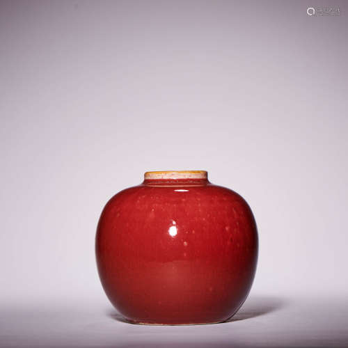 二十世纪 红釉罐