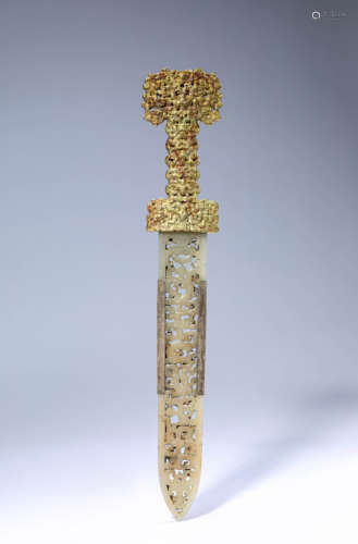 A Bronze and Jade Sword