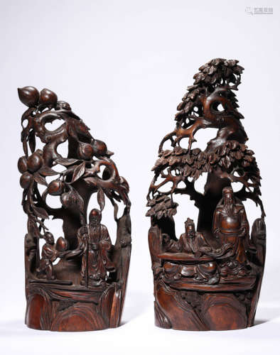 A Set of Bamboo Figures