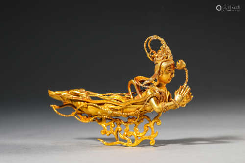 A Gold Fairy  Ornament