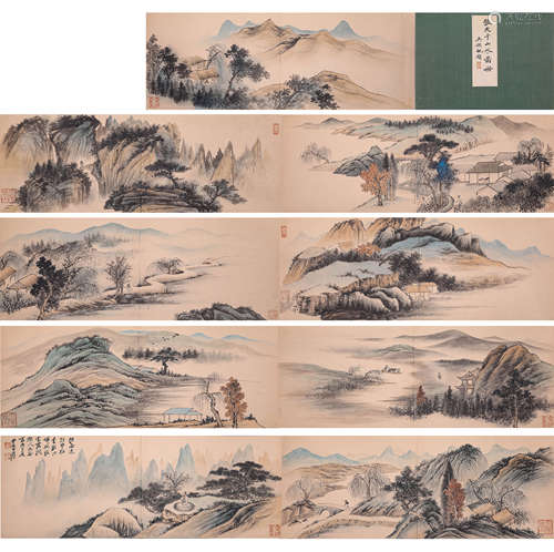 A Chinese Scroll Painting by Zhang Da Qian