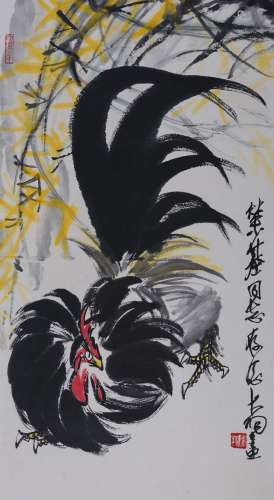 陈大羽(1912-2001) 大吉图  设色纸本  镜心