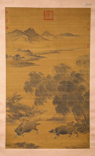 A Chinese Scroll Painting by Li Di