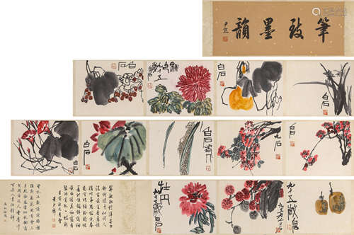 A Chinese Scroll Painting by Qi Bai Shi