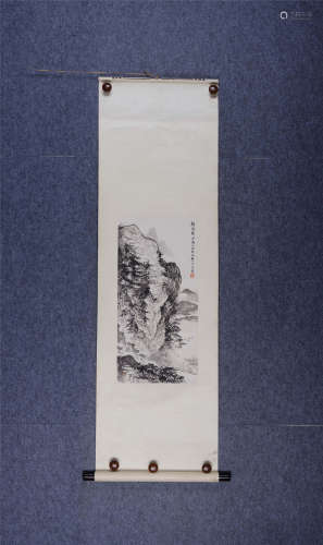 贺天健(1891-1977) 归渔图  设色纸本 镜心