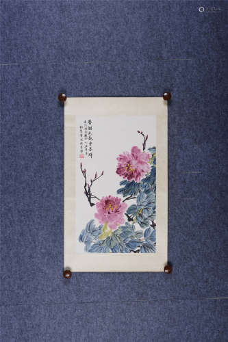 胡絜青(1905-2001) 春酣色艳 1985年作 设色纸本 镜心