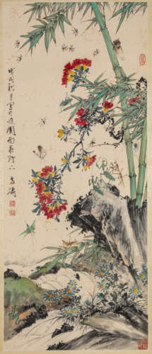 A Chinese Scroll Painting by Wang Xue Tao