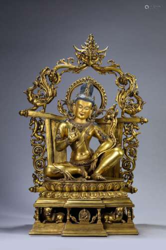 A Bronze Avalokiteshvara Statue