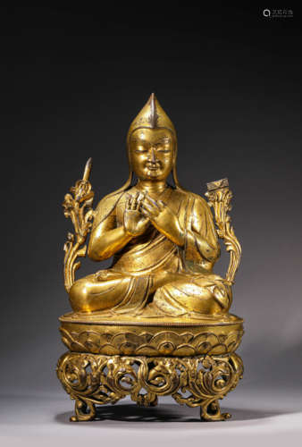 A Tibetan Guru Statue