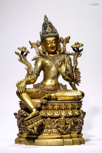 A Tibetan Pamla Style Green Tara